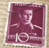 (FAV) Timbre Regele Mihai 10 Lei, Stampilat
