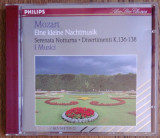 Cumpara ieftin CD Mozart &lrm;&ndash; Eine Kleine Nachtmusik / Serenade Notturna / Divertimenti K.136-138, Philips