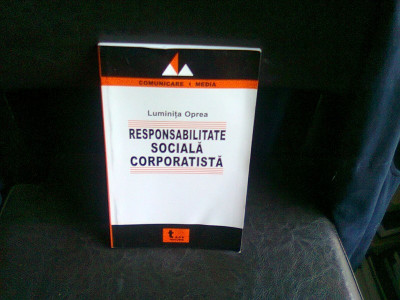 RESPONSABILITATE SOCIALA CORPORATISTA - LUMINITA OPREA foto