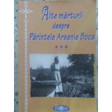 ALTE MARTURII DESPRE PARINTELE ARSENIE BOCA (3)-COLECTIV-231508