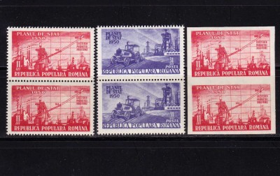 RO 1950 LP 263 &amp;quot;Planul de stat &amp;quot;, serie pereche V , MNH foto