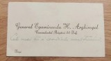 Carte de vizita General Epaminonda H. Arghiropol / Comandantul Brigazii 44 infanterie Iasi / Prefect sl Prahovei /