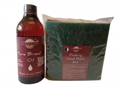 Prep&amp;#039;N&amp;#039;Shine-Pure Breed Oil &amp;amp; Hand Pad&amp;rsquo;s Mix, alb, negru, verde, 500 ml foto