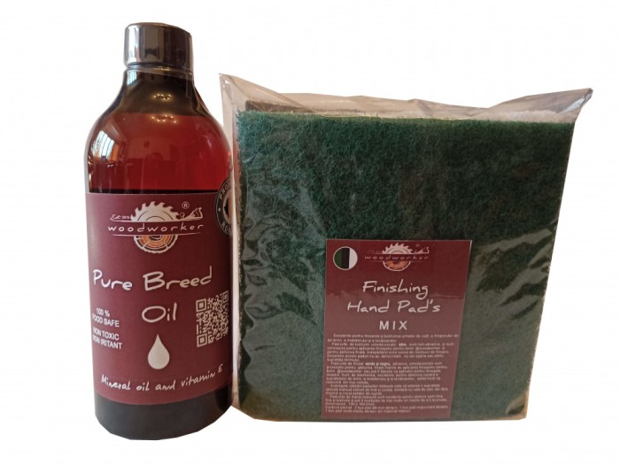 Prep&#039;N&#039;Shine-Pure Breed Oil &amp; Hand Pad&rsquo;s Mix, alb, negru, verde, 500 ml