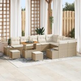 VidaXL Set de canapele pentru grădină 12 pcs Bej, crem 90 x 55 x 71 cm