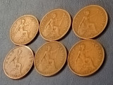Lot 6 monede UK , Half penny 1927 + 1928 + 1929 + 1930 + 1931 + 1932 , [poze]
