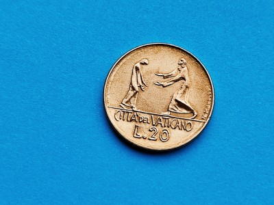20 Lire 1978 Vatican-UNC-RAR-in realitate arata bine! foto