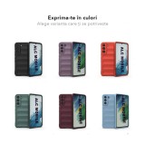 Husa wave, compatibila cu Samsung Galaxy A15, Grip Anti-Soc, Tpu, Navy Blue