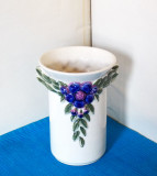 Vaza ceramica smaltuita - 12 - semnata Rosa Ljung, DECO Helsingborg Suedia