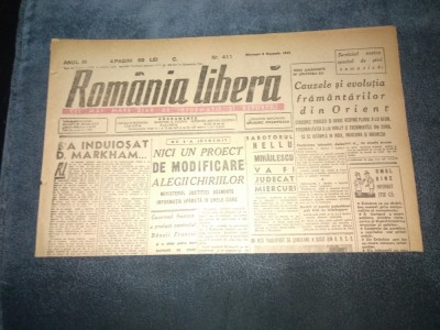 ZIAR ROMANIA LIBERA 5 DECEMBRIE 1945 foto
