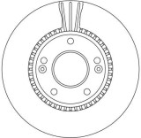 Disc frana fata TRW DF4283