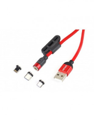 Cablu de date incarcare magnetic 3 in 1 Micro USB , Type-C, Lightning 1m foto