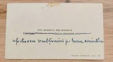 Carte de vizita Ion Rosetti Balanescu