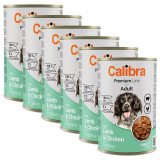 Calibra Dog Premium Adult with Lamb &amp;amp; Chicken 6 x 1240 g