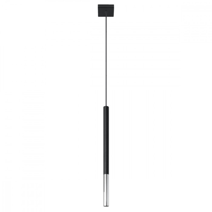 Lampă suspendată MOZAICA 1 negru/cromo, Sollux Lighting