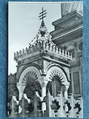378 - Manastirea Curtea de Arges, Agheazmatarul / carte postala necirculata foto