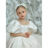 Cumpara ieftin Rochie Alba cu Perle de Printesa