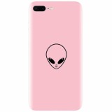 Husa silicon pentru Apple Iphone 7 Plus, Pink Alien