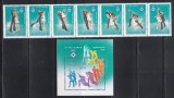 Ungaria 1983 - Jocurile Olimpice de iarnă - Saraievo, Serie Staif + Colita, 4 poze,MNH