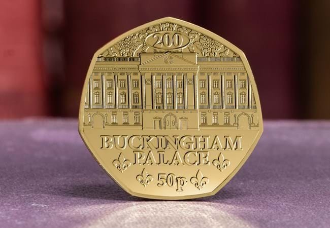 JERSEY - 2025 Buckingham Palace 50p - Moneda Comemorativa - placata cu aur