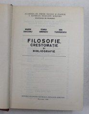 FILOSOFIE.CRESTOMATIE SI BIBLIOGRAFIE de MARIN DIACONU 1989
