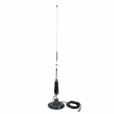 Cumpara ieftin Antena CB PNI LED 850 rabatabila cu baza magnetica 145 mm, 85 cm lungime, 26-28 MHz, 300 Watt, ilumineaza in timpul emisiei, tip filet PL, fara acceso