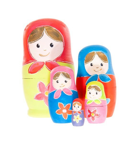 Set de pictat papusi Matrioshka