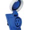 Priza industriala monofazica incastrabila 3 poli 16A 2P+E 6h 220-250V 50-60Hz IP67