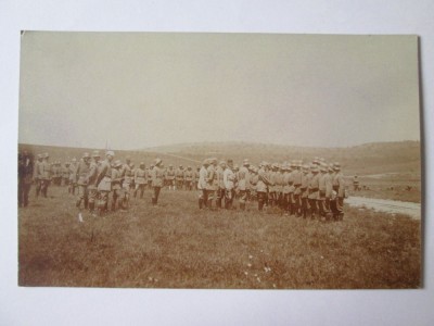 Rara! Fotografie carte poștală vizita printului Leopold al Bavariei WWI pe front foto