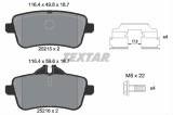 Set placute frana TEXTAR 2521502