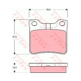 Placute frana Peugeot 406 (8b), 10.1995-01.2005, 607 (9d, 9u), 01.2000-, Motorizare 1.6/ 2.2 16 5, TRW