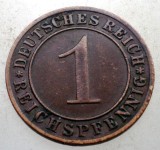 B.250 GERMANIA WEIMAR 1 REICHSPFENNIG 1935 D