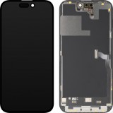 Cumpara ieftin Display cu Touchscreen MP compatibil cu Apple iPhone 14 Pro, cu Rama, Versiune Premium Soft OLED FHD 120Hz, Negru