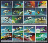 FUJEIRA 1972 - Cosmonautica, misiuni spatiale/ serie completa MNH (CV 12&euro;)