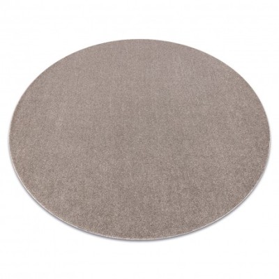 ETON PLUS cerc covor bej, monocolor, uniformă, uni, cerc 150 cm foto