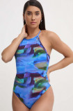 Casall costum de baie dintr-o bucată High Neck Printed cupa moale