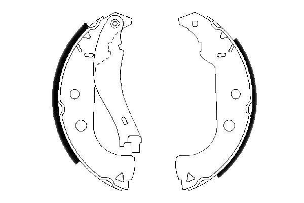 Set saboti frana Bosch 0986487629 spate Fiat Strada Pick-Up Palio Weekend Strada Pick-Up Musa Fiorino Caroserie Fiorino Pick Up Idea