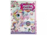 Carte cu abtibilduri,Lumea magica a unicornilor, Fantasy land, 200 abtibilduri, 35 pagini