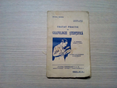 Tratat Practic de GRAFOLOGIE STIINTIFICA - Mihail Negru - 1940, 192 p. foto