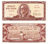 Cuba 10 Pesos 1984 P-104c aUNC
