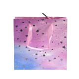 Punga de cadou cu stele 14.5 x 15 cm