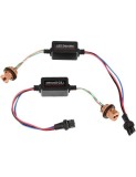 Set 2 x Anulatoare de eroare / decodoare LED W21W/5W T20 cu doua filamente, Xenon Bright