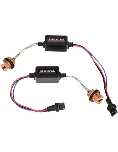 Set 2 x Anulatoare de eroare / decodoare LED W21W/5W T20 cu doua filamente