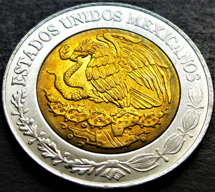 Moneda bimetal 1 NUEVO PESO - MEXIC, anul 2017 *cod 1754 A