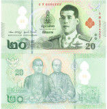 Thailanda 20 Bath 2022 PW-142 Polimer UNC