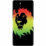 Husa silicon pentru Huawei P30 Pro, Rasta Color Lion