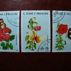 SAO TOME 1992 SERIE FLUTURI