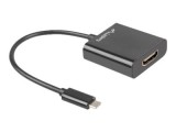 Cumpara ieftin Lanberg AD, UC, HD, 01 , Adaptor USB, C (M) la HDMI (F), 4K, 15 cm, Negru