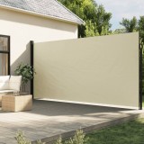 Copertina laterala retractabila Gossi, 220x300 cm, crem, poliester, protectie UV, balcon terasa gradina
