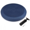 Perna Gonflabila Echilibru Navaris, 33cm, Albastra, cu Pompa - Fitness, Gimnastica, Scaun, Corectare Postura, Polipropilena